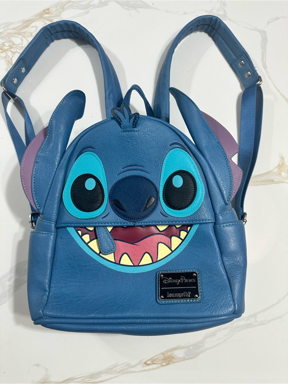 Loungefly Blue Stitch Character Mini Backpack